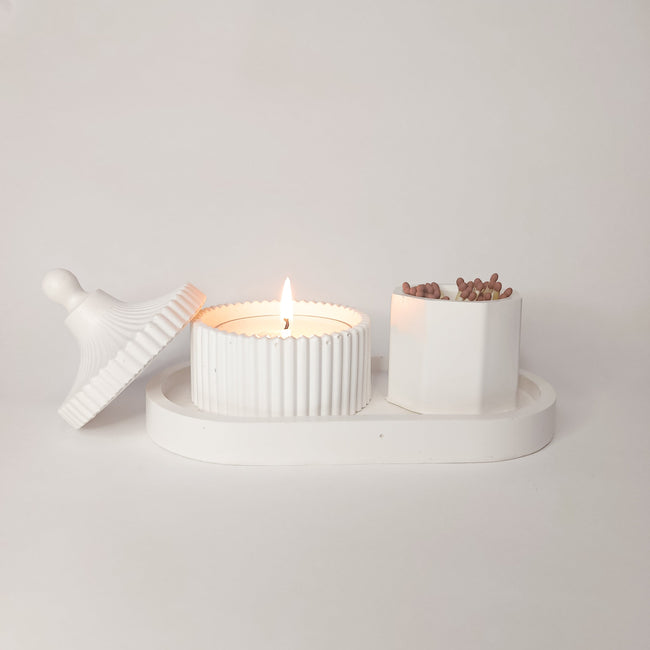 White tealight gift set Ireland | The Fragrant Nest